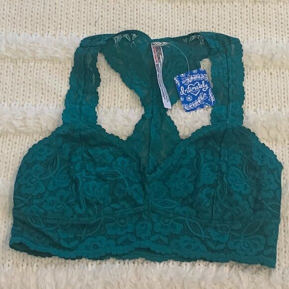 🔥🔥SALE🔥🔥Free People Galloon Green Lace Bralette NWT - Picture 4 of 5